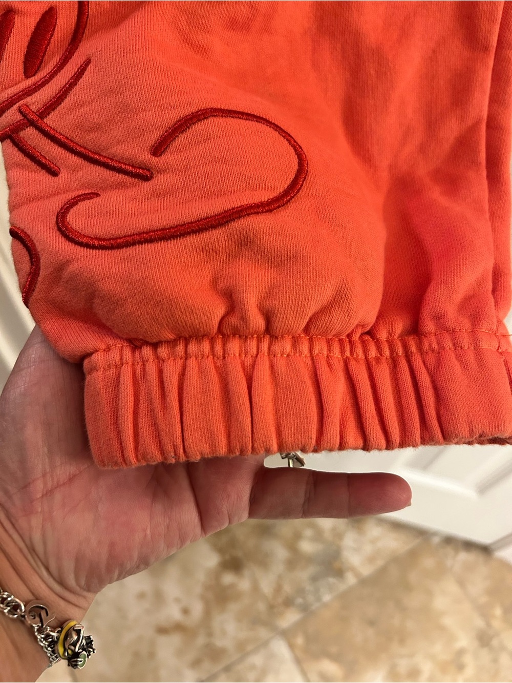 Mickey Mouse Mousewear Orange Tie-Dye Genuine Disney World Jogger Size Small - Picture 6 of 11